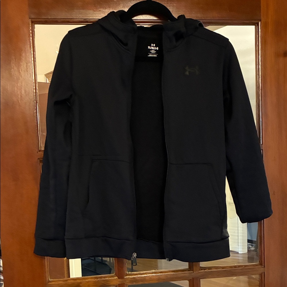 Under Armour Kids Black Full-Zip Hooded Jacket